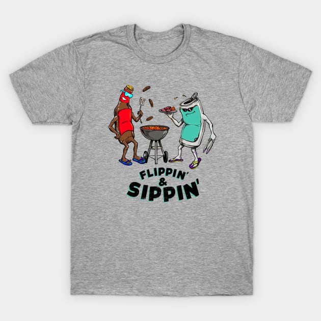 Flippin' & Sippin' T-Shirt by Scott Beermeister